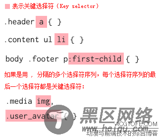 css进阶学习 选择符