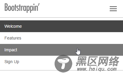 Bootstrap 网站实例之单页营销网站