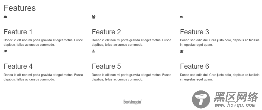 Bootstrap 网站实例之单页营销网站