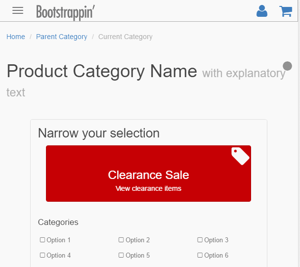 Bootstrap在线电子商务网站实战项目5