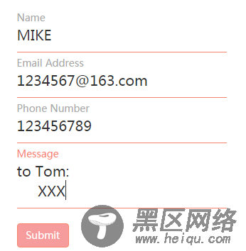 JS中使用mailto实现将用户在网页中输入的内容传递
