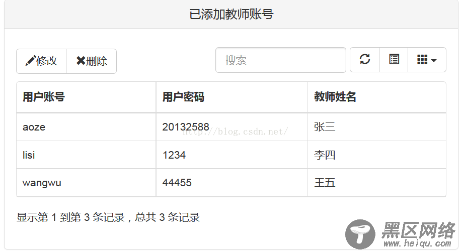 Bootstrap Table使用方法详解