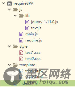 require简单实现单页应用程序(SPA)