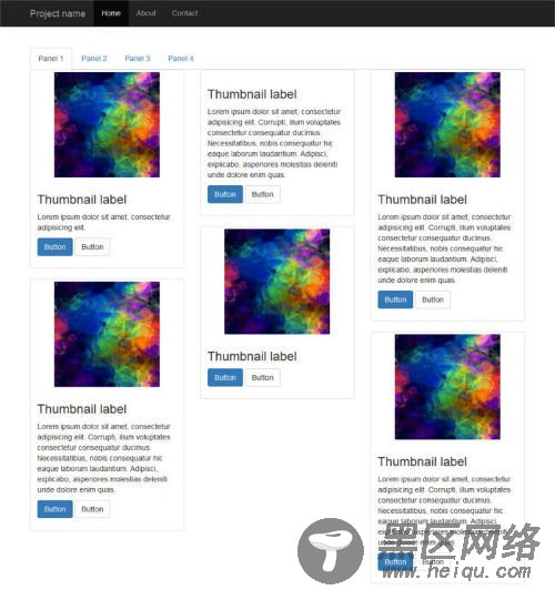 Bootstrap选项卡与Masonry插件的完美结合