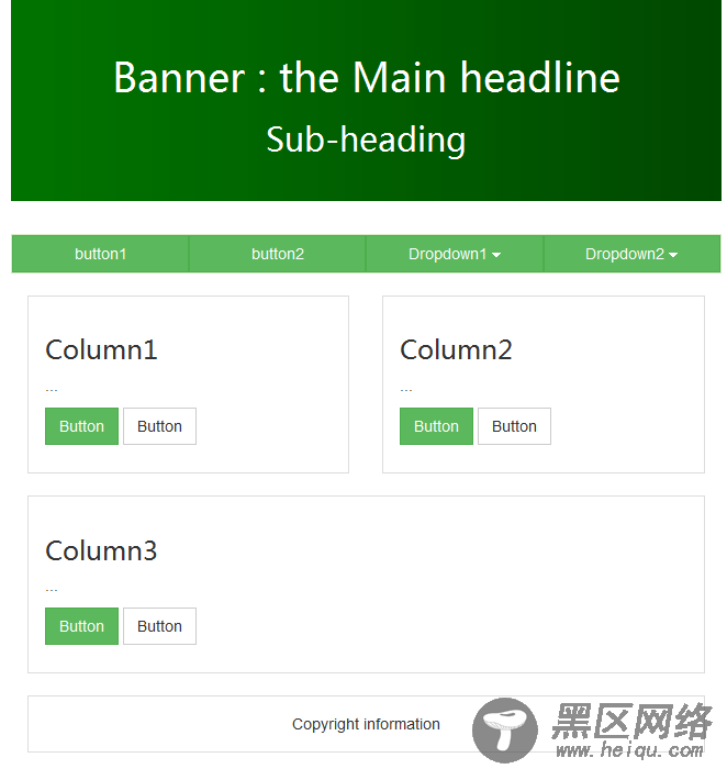 Bootstrap编写一个兼容主流浏览器的受众门户式风