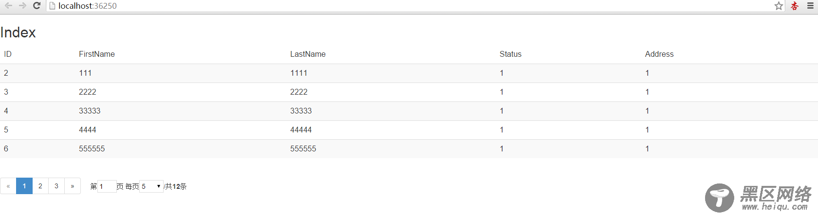 基于Angularjs实现分页功能