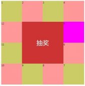 基于javascript实现九宫格大转盘效果