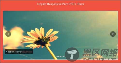 Elegant Responsive Pure CSS3 Free jQuery Slider