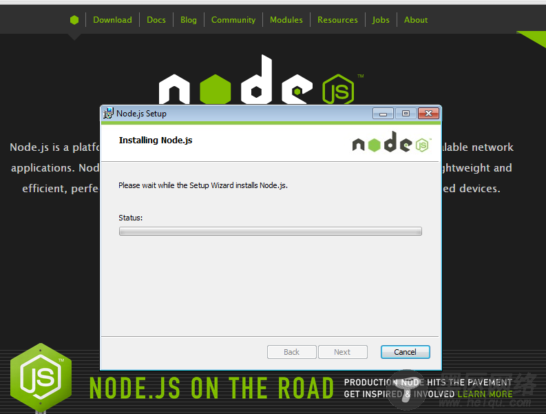 Node.js（安装，启动，测试）