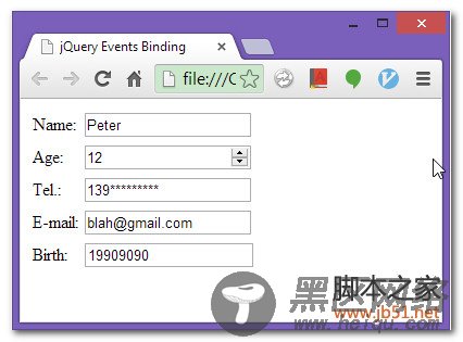 jQuery 绑定事件到动态创建的元素上的方法实例