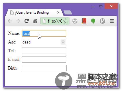 jQuery 绑定事件到动态创建的元素上的方法实例