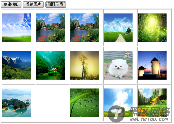 JS操作图片(增,删,改) 例子