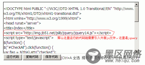 关于可运行代码无法正常执行的使用说明