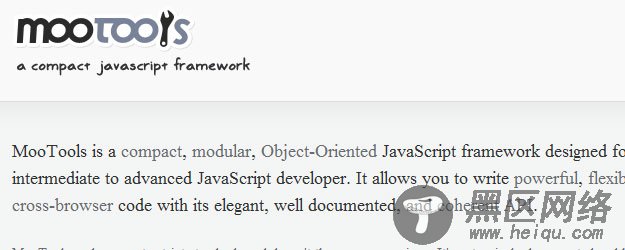 MooTools - a compact javascript framework