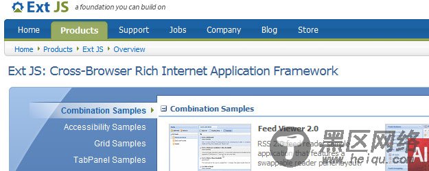 Ext JS - a cross-browser JavaScript library for building rich internet applications
