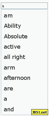 jQuery UI AutoComplete 自动完成使用小记