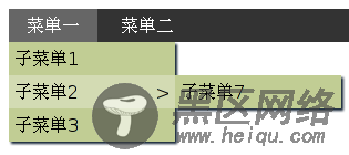 用jquery实现下拉菜单效果的代码