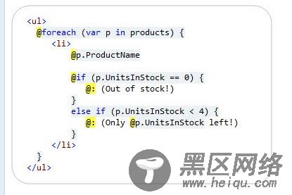 详解ASP.NET MVC3:Razor的@:和语法