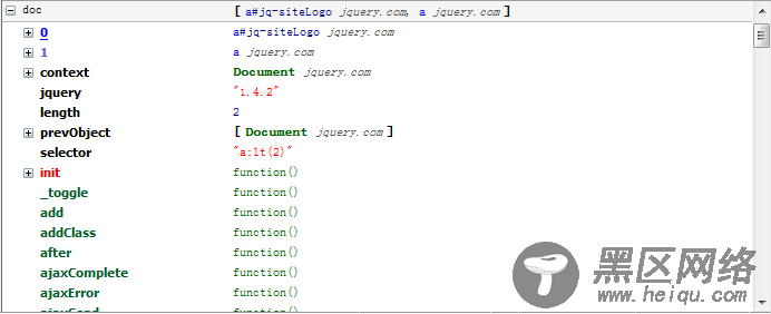 jQuery 核心函数以及jQuery对象