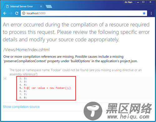 ASP.NET Core应用错误处理之DeveloperExceptionPageMiddle