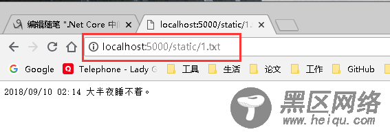 .Net Core中间件之静态文件(StaticFiles)示例详解