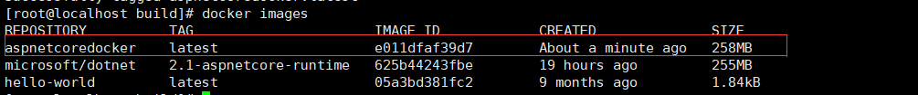 ASP.NET Core 2.1 使用Docker运行的方法步骤