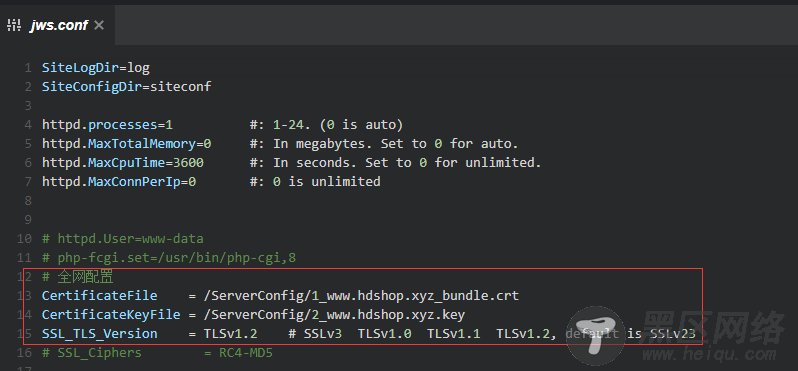 .Net Core和jexus配置HTTPS服务方法