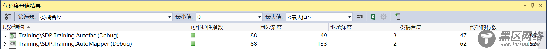 使用 Visual Studio 的“代码度量值”来改进代码质