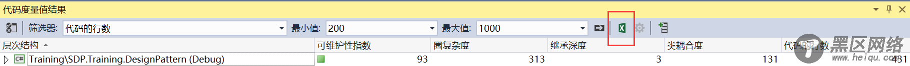 使用 Visual Studio 的“代码度量值”来改进代码质