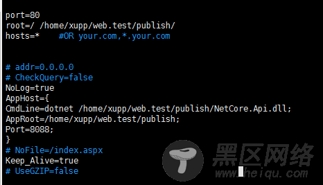 Jexus部署.Net Core项目