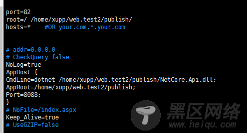 Jexus部署.Net Core项目