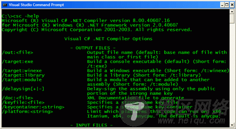 使用.NET命令行编译器编译项目（如ASP.NET、C#等）