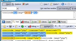coolcode转SyntaxHighlighter与Mysql正则表达式实现分析