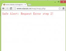 DEDE出现Safe Alert: Request Error step 2