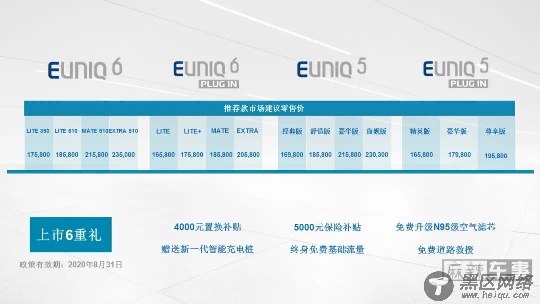 超长续航，宽敞空间，MAXUS EUNIQ系列车型登场