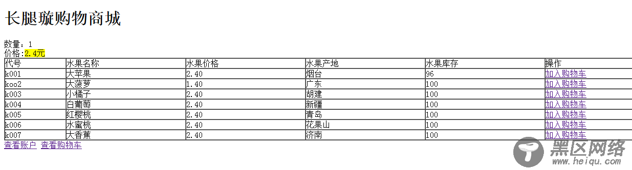 php实现商城购物车的思路和源码分析