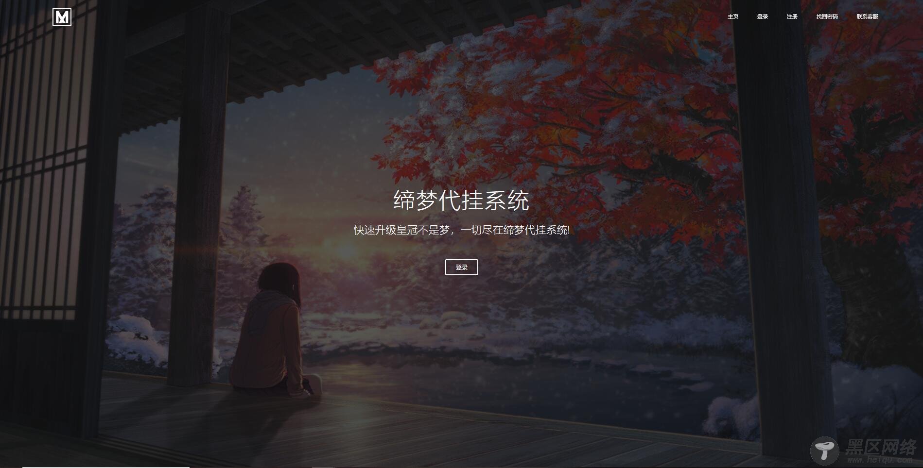 一款好看实用的代挂系统「网站源码」