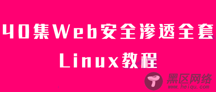 40集Web安全渗透全套教程40集Web安全渗透全套教程