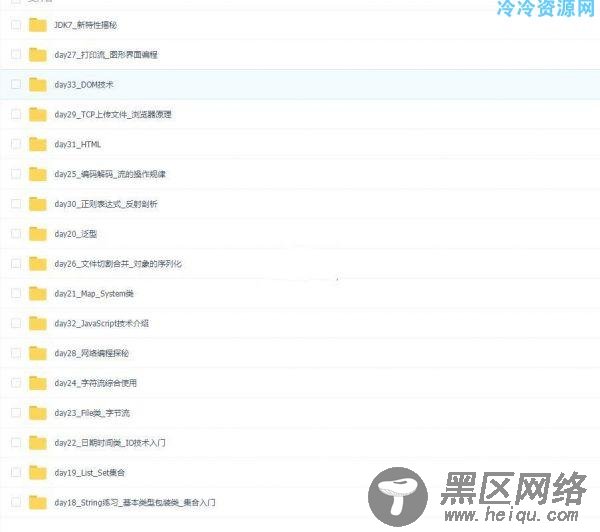 毕向东java基础经典教学30天分享「实用教程」