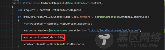 .NET Core如何进行请求转发的实现