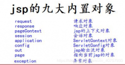 jsp的九大内置工具深入讲授