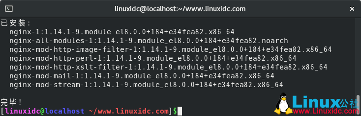 在CentOS 8上安装Nginx