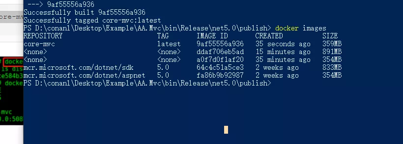 .NET 5 摆设在docker上运行的方式