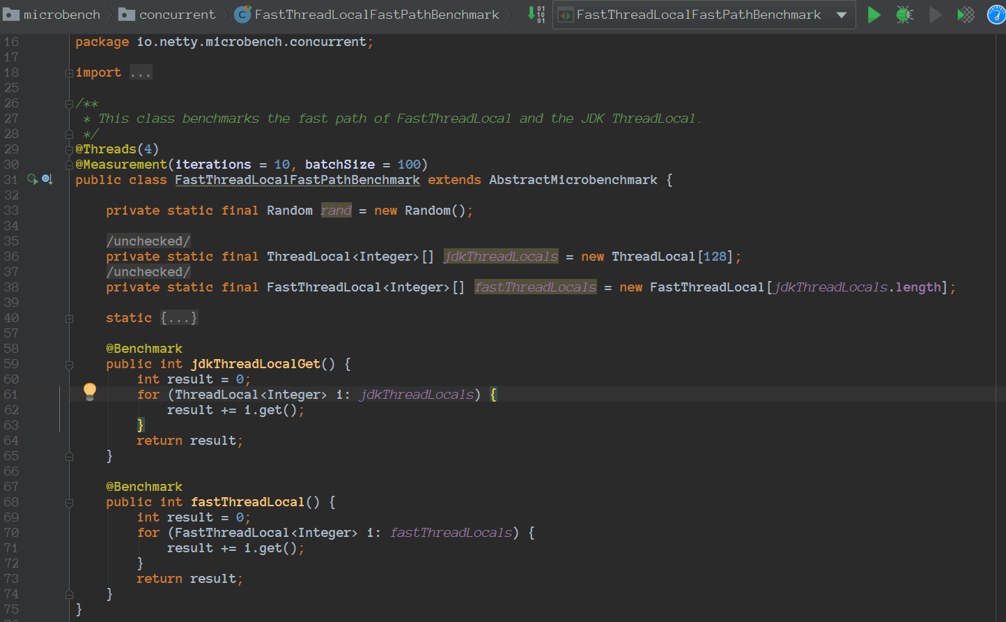 惊：FastThreadLocal吞吐量居然是ThreadLocal的3倍！！！ 