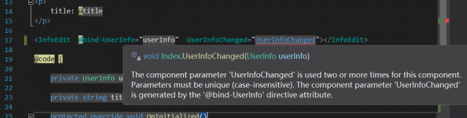 ASP.NET Core Blazor Webassembly 之 数据绑定 