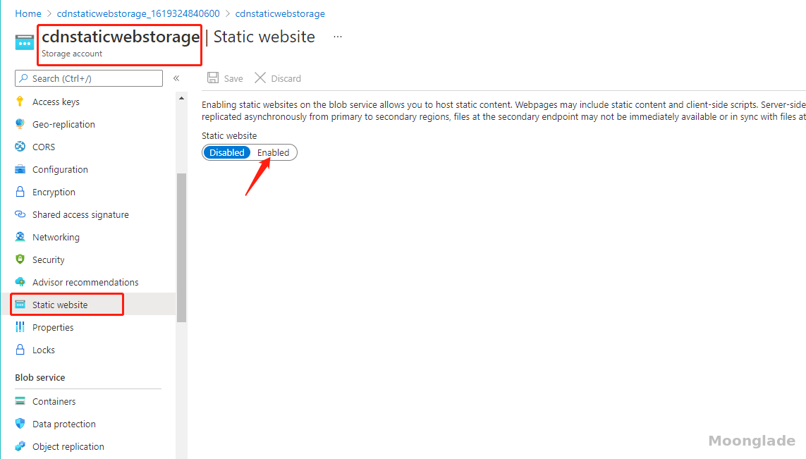 Azure CDN 为静态网站创建内容分发网络 