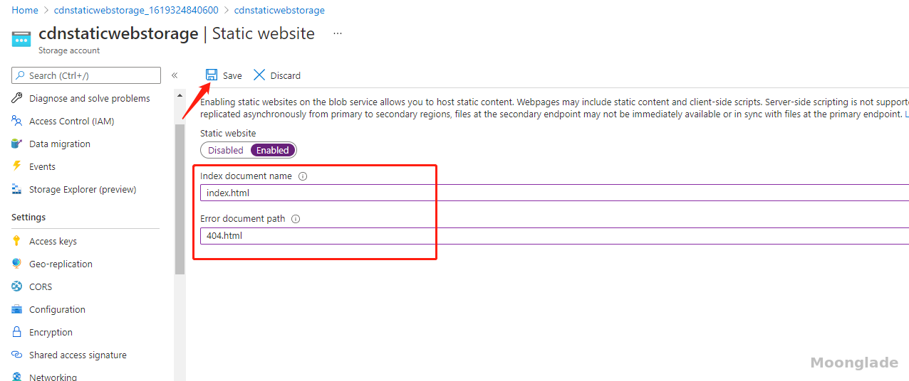 Azure CDN 为静态网站创建内容分发网络 