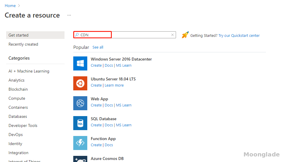 Azure CDN 为静态网站创建内容分发网络 