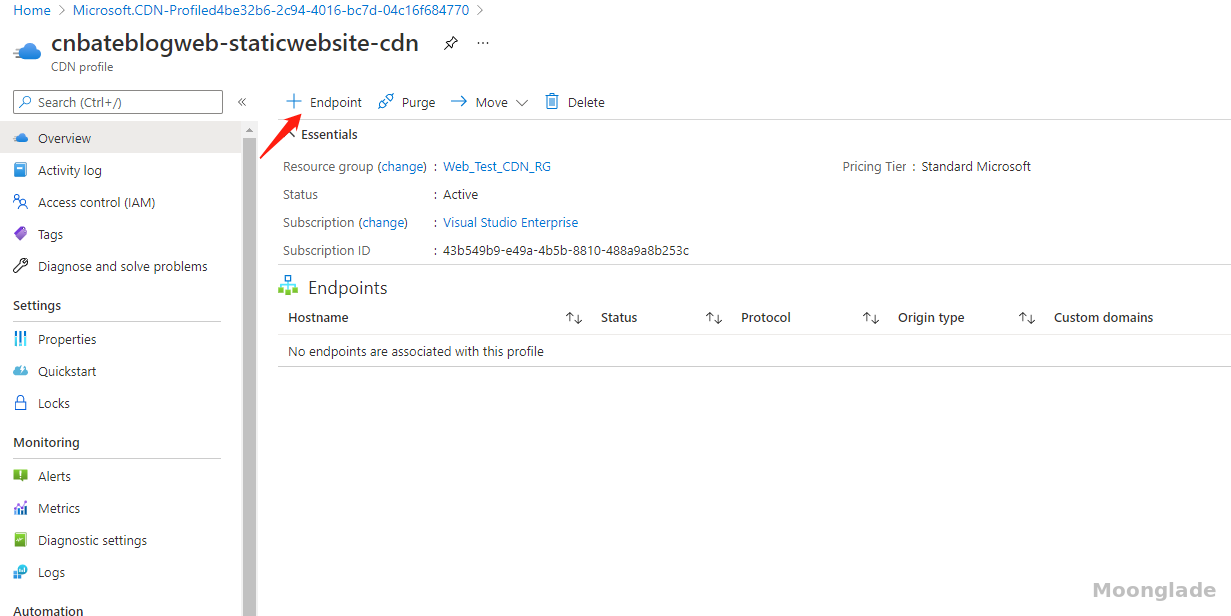 Azure CDN 为静态网站创建内容分发网络 