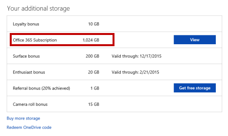 OneDrive, get, bonus, storage, space, free